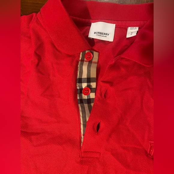 Red Burberry Shirt - Picture 1 of 3